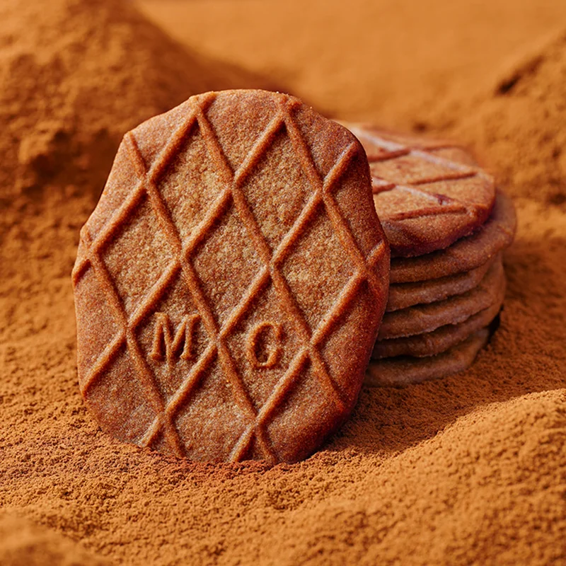 Wholesale Sugar-free Thin Cocoa Chocolate flavor Wafers Biscuit Shortbread Cookies Baked Cracker Individually Wrapped Cookies