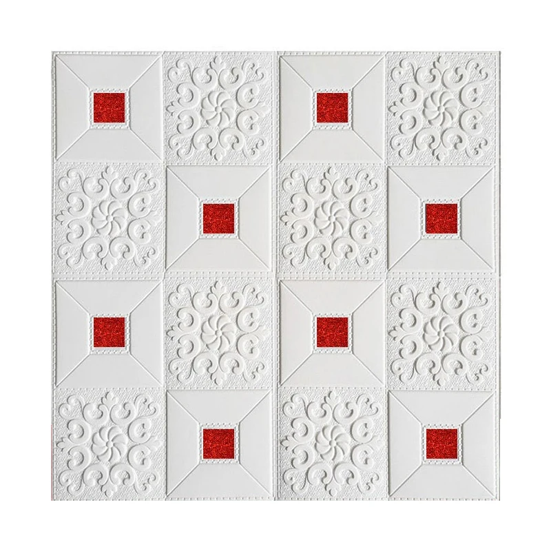 Home Decor Wall Sticker 3D Embossed Leather Wall Interior Wall Paper