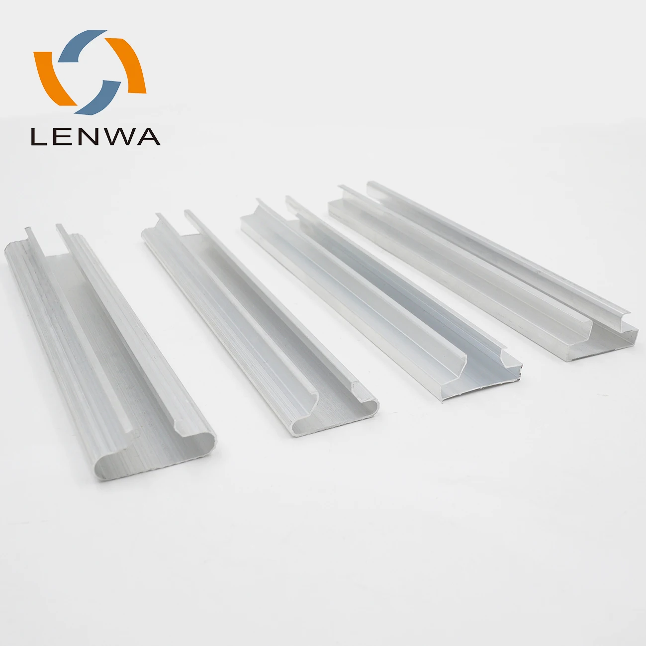 Lenwa Extrusion profiles Aluminum Slatwall Panel Metal Inserts for super marked or warehouse