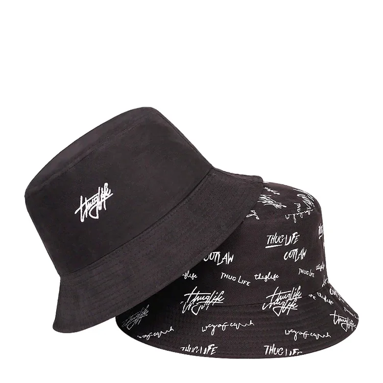 Оптовая продажа от производителя хорошее качество двусторонняя вышивка логотипа частная этикетка пользовательский принт Панамы