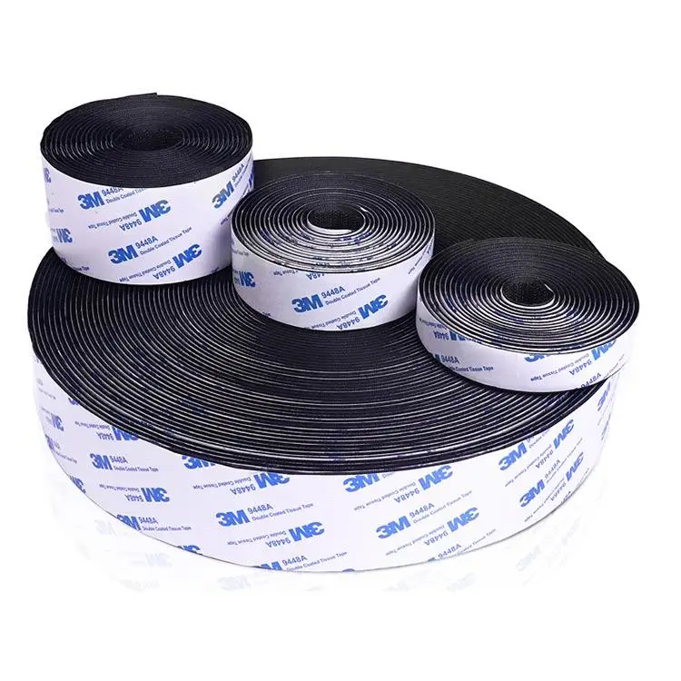 Quality Strength Adhesive Hook Loop Strap Heat Resistance Strong Hook And Loop Tape Adhesive Double Sided Tape Velcroes
