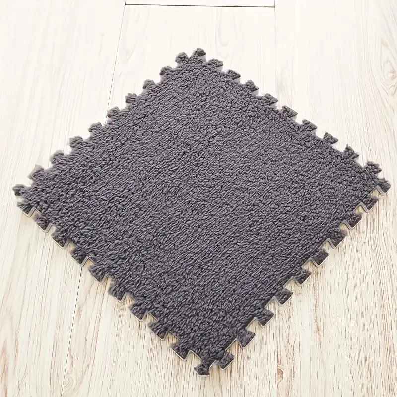 12pcs bedroom floor carpet puzzle plush mat mosaic carpet bedroom living room carpet kitchen and bathroom mat crawling mat