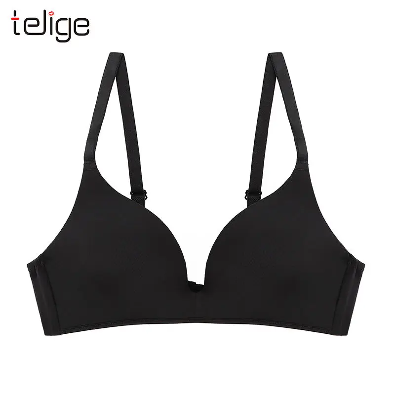 New Fashion Soft Solid Color Underwear Women Wireless Seamless Daily Bra