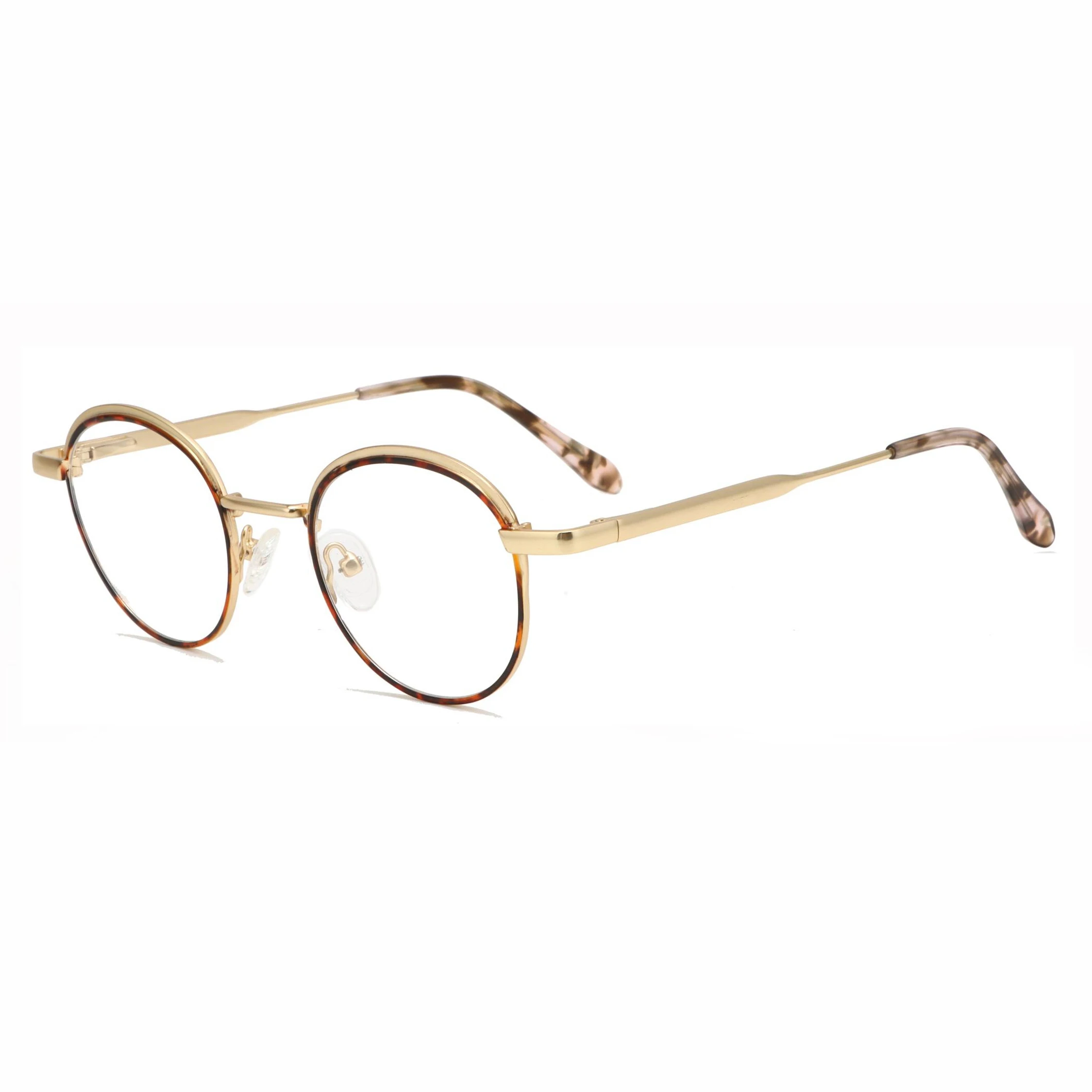 DM8777-1 High Quality Retro Round Unisex Stainless Steel Metal Optical Glasses Frame Eyeglasses