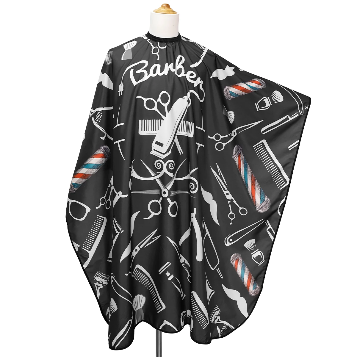 New Fashion Barber Tools Pattern Professional Waterproof Barbershop Hair Cut Barber Hairdressing Capes Beauty Salon Equipment