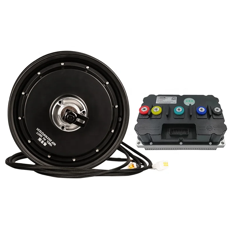 YMMotor 12inch 15kw 72v High Torque Efficient BLDC Hub Motor with Fardriver ND721800 controller