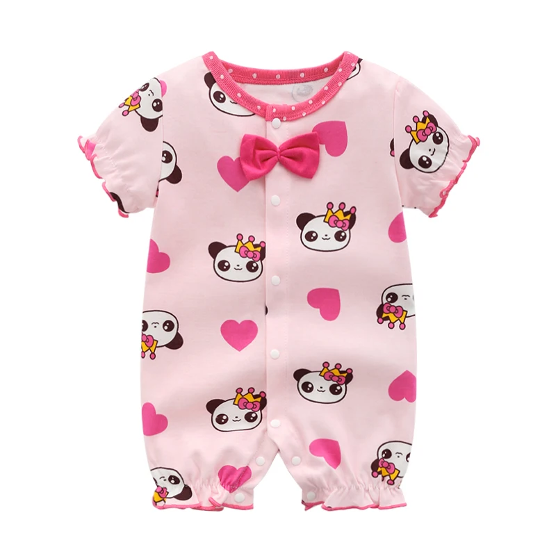 Factory Price Baby Summer Clothes Sets Baby Rompers Custom Print Clothes Baby Girl