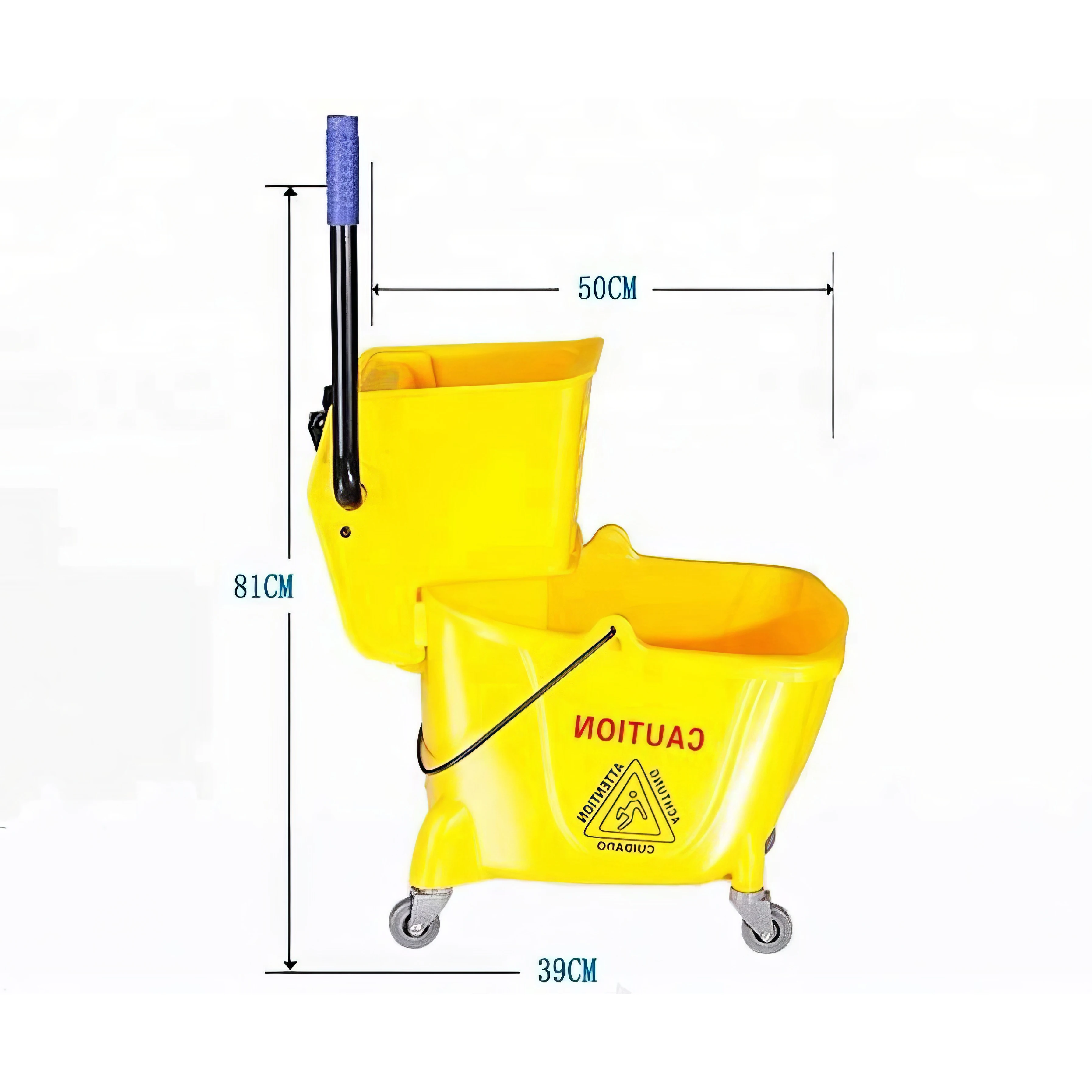Fast-czech AF08079 plastic hotel workshop housekeeping hospital airport cleaning folded hand mop wringer trolley