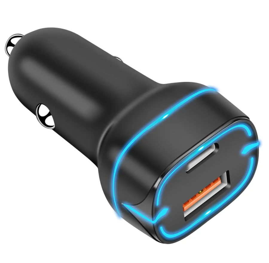 PD3.0 USB C Car Charger 48W Fast Charging QC3.0 USB Car Charger Adapter