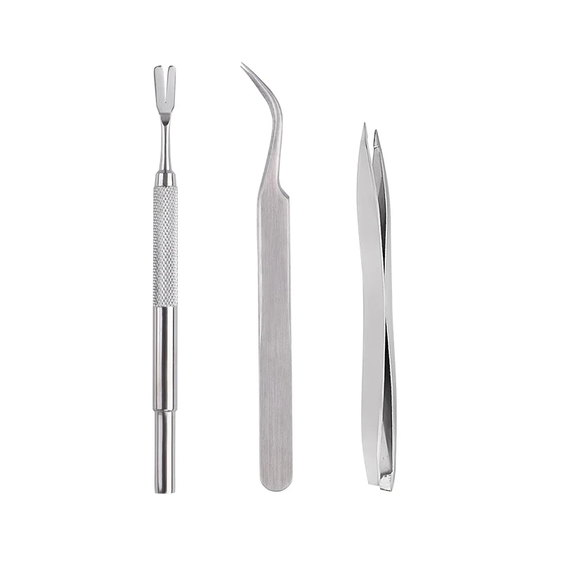Stainless Steel 3PCS Dog Tick Remover Tool Set for PetsTwister Tweezers, Pullers Remover with Metal Case