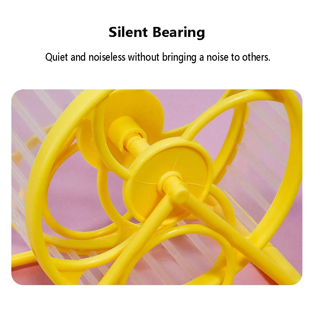 Hamster Exercise Wheels - Quiet Spinner Hamster Running Wheels with Adjustable Stand for Hamsters Gerbils Mice Or Small Animals