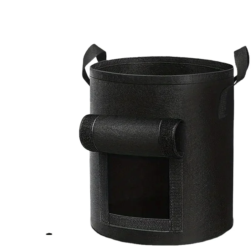 Modern Felt Planting Bags Breathable Fabric Potting Bags Durable Material Felt Planter For Tomatoes and Potatoes