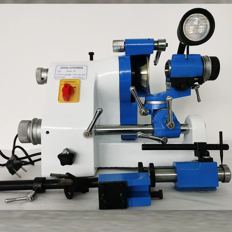 
220V U3 R8 Collets Universal Cutter Grinding Drill Sharpener Sharpening Machine for End Mill Twist Drill Cutter Grinder Tool 