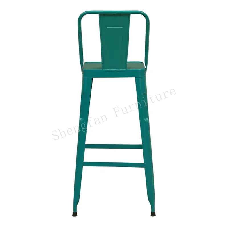 China Cheap Price French Industrial Metal Outdoor Home Bar Wedding Blue Color Dinning Bar Tolix Chair Bar Metal Tolix Chairs