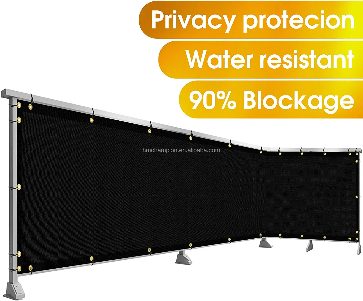 Factory Direct Customized 180GSM 1*5m 3*16ft Windscreen Balcony Deck Privacy Screen Fence Nets