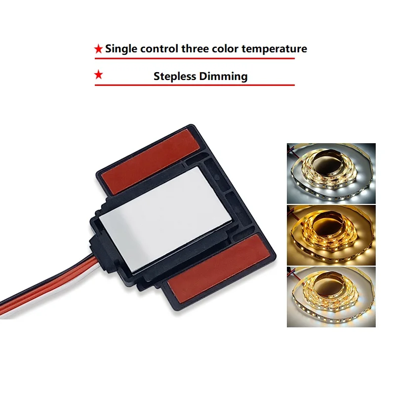 Free Sample Promotional Dc12v Low Voltage Smart Capacitive  Mirror Touch Sensor Light Switch For Vanity Bathroom