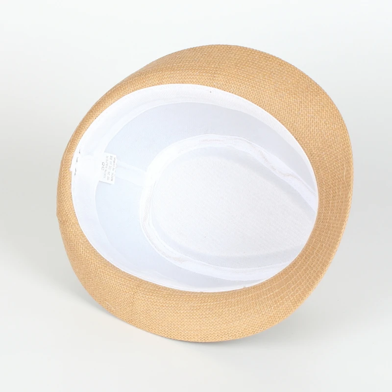 Wholesale Fashion Lady Fedora Trilby Gangster Cap Straw Panama Hat Men Women Summer Beach Paper Jazz Hats Spring Summer Autumn