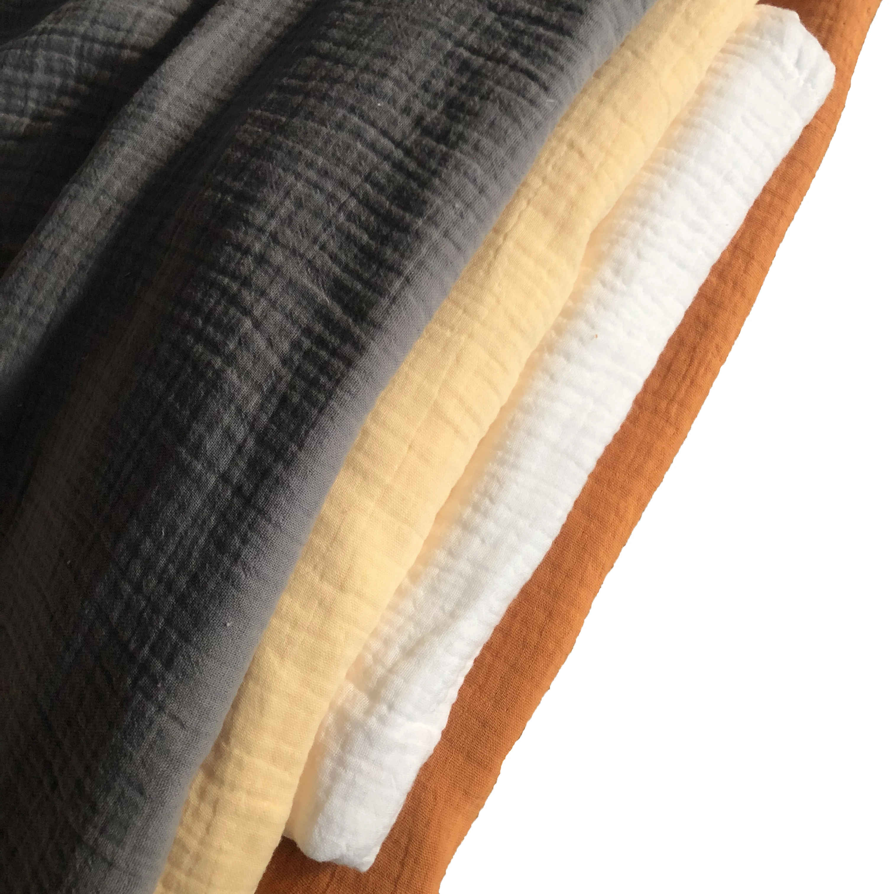 100% Organic Cotton 4-Layer Towel Sheet Thin Quilt Muslin Blanket for Baby