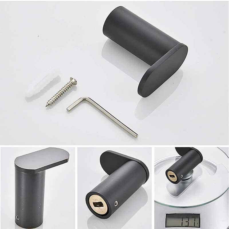 Factory Direct Sale Simple Design Room Decoration Bathroom Accessories Wall Mounted Metal Brushed Stainless Steel Robe Hook