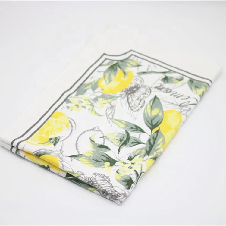 flour sack tea towel linen  rack plaid tea towels plain flour  jacquard supplier gsm animal colored