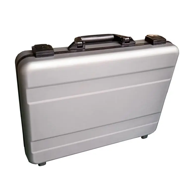 Hard Aluminum Alloy Custom Designer Briefcase Portable Laptop Briefcases Manufacture Locks Attache Document Case