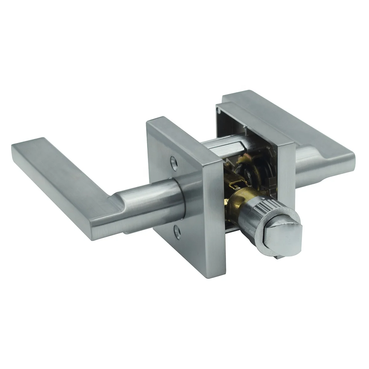 North America popula Lever Bed & Bath Privacy Door Lock, Satin Brass Gold, Black,Satin Nickel,quick release leverset