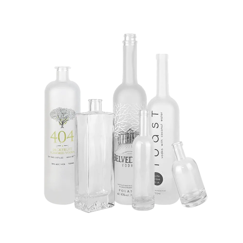 Manufacturers wholesale 750ml spirits glass bottle with free sample