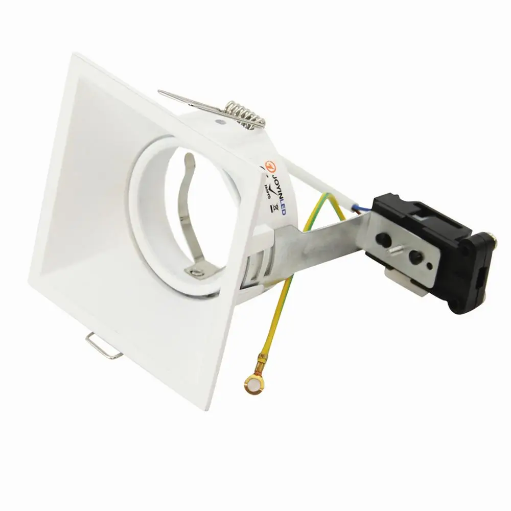 
Square Mr16 Led Spotlight Frame White GU10 Fixture Frame For Led Ceiling Downlight 