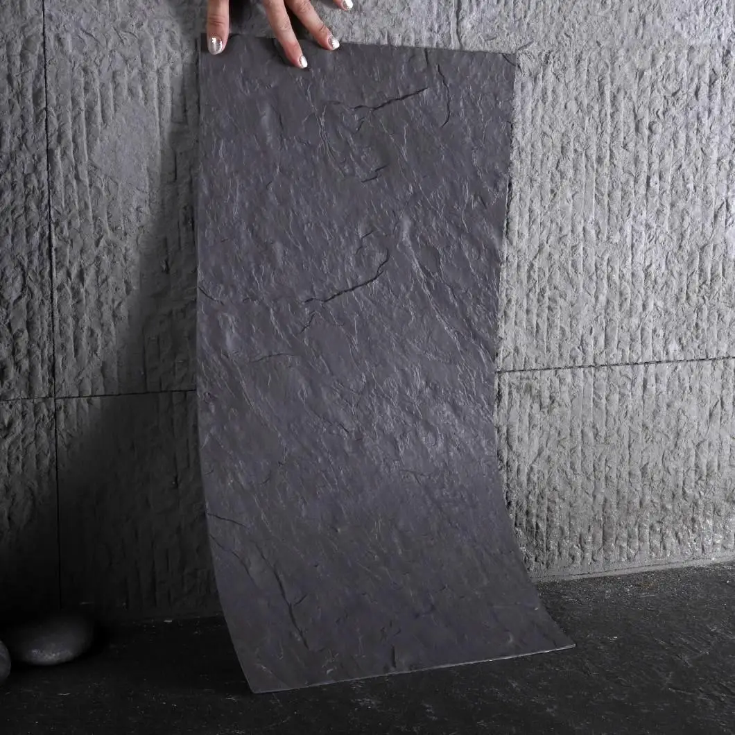 Slate Slab light weight soft stone ceramic exterior cladding flexible ceramic wall tiles for wall decoration  MCM wall panel