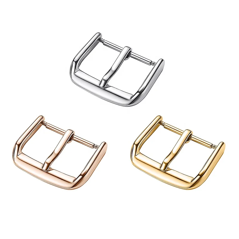 High Quality Stainless Steel Pin Buckle Leather Strap Buckle for  Watch band Buckle Accessories Clasp watch parts