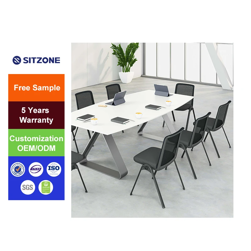 Sitzone School Conference Rooms Stackable Meeting Chair Wth Rotatable Writing Tablet Office Foldable Mesh Training Chair