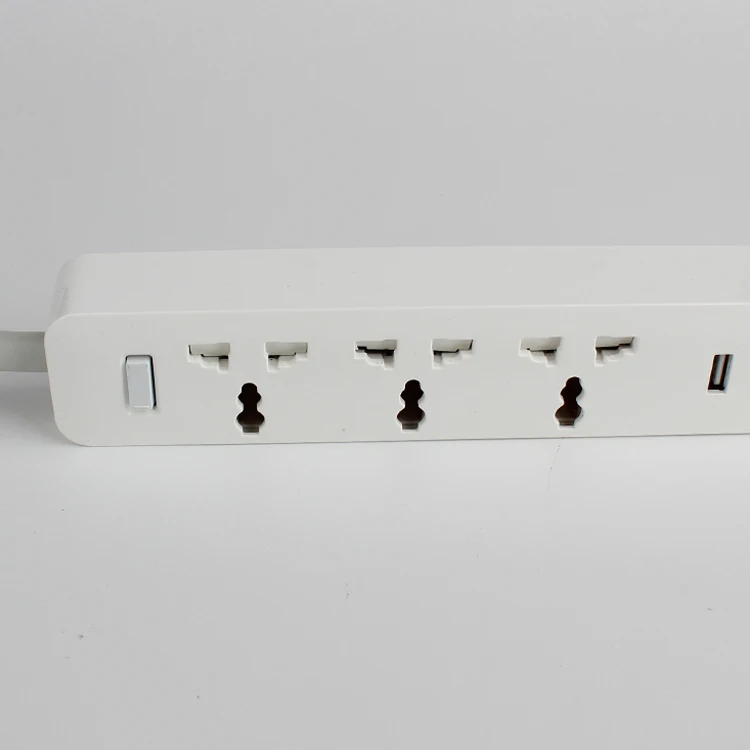 Wholesale price 3 USB multi 3 British standard socket smart Power strip multi-function charger