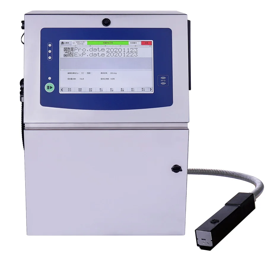 Industrial cij printer date code printer serial number printing machine expiration date printer with conveyor belt