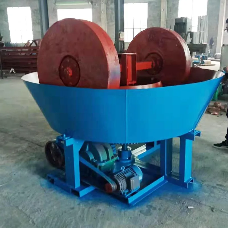 Hot Selling Mining Equipment Round Mill Gold Grinding Machine Wet Pan Mill