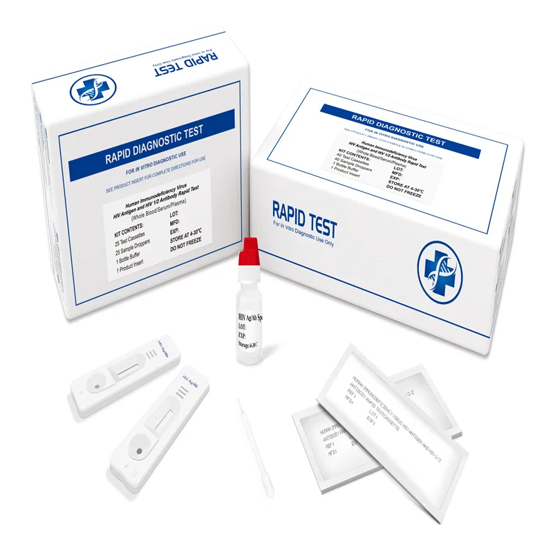 Medical AIDS HIV sexually rapid test strip blood plasma serum sampling seif-test HIV rapides test