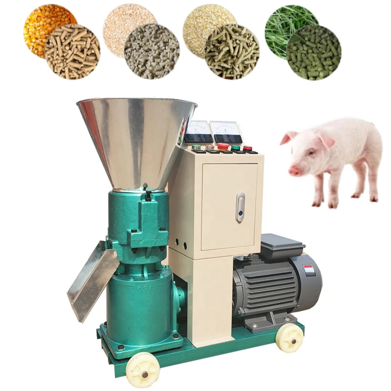 New home used small multifunctional feed pellet machine 220v cattle sheep pigs chicken and ducks breeding pelleting feed machine