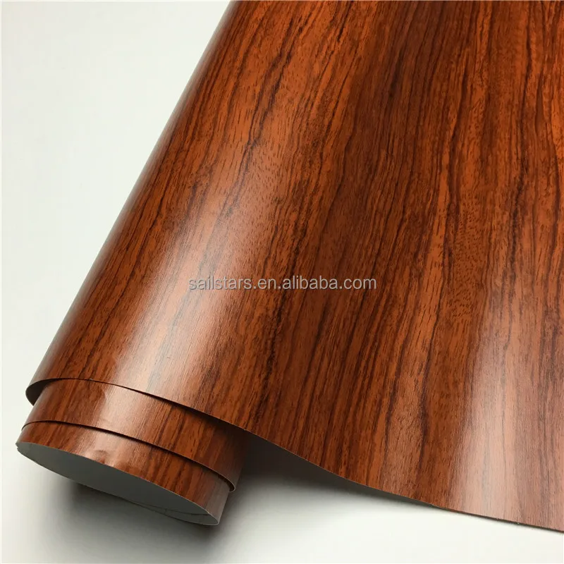 Best Quality Rosewood Wood Grain Decal Vinyl Wrap Film Sticker For Floor Furniture Car Interior