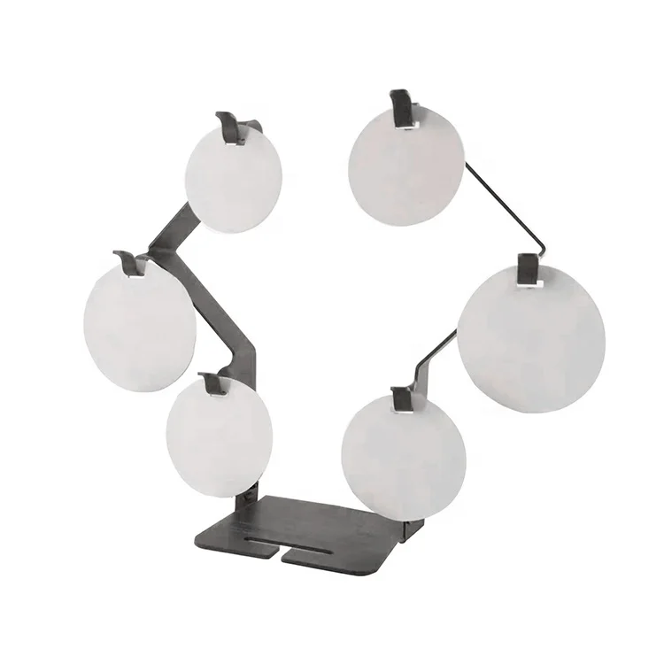 New outdoor sports Atflbox metal shooting stand with 6 steel plates for shooting steel targets