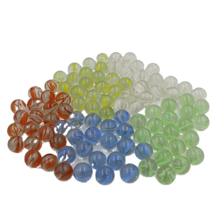 16mm 22mm 25mm colorful glass marbles children toy glass ball for game