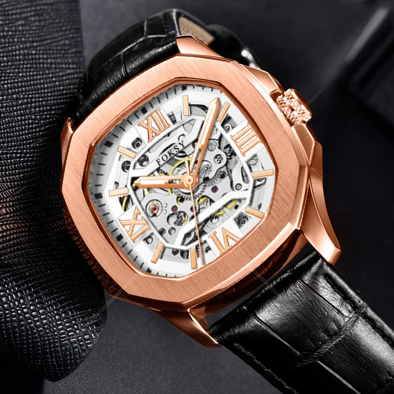 High Quality Wrist Watches Custom Luxury Automatic Skeleton Mechanical Hand Montre Watch For Man In Wristwatch