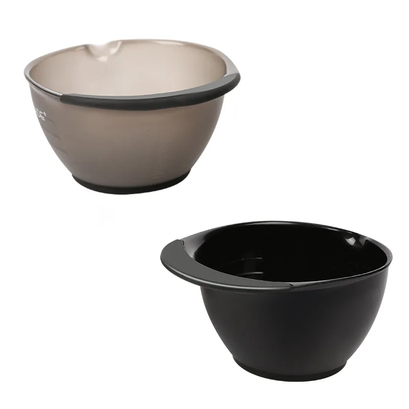 Chemical Proof PP Material Plastic Hair Color Mixing Bowl DEEP Plastic Mixing Bowl Set With Measuring Lines HB09