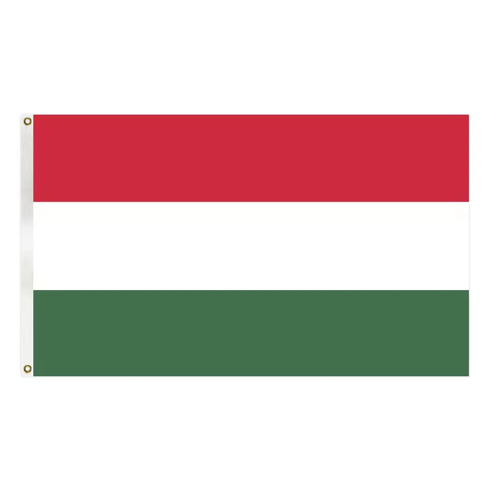 Wholesale  3X5FT Hungarian flag red white green images Waterproof Election Flag Customization