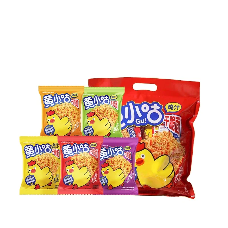 Small Bag Instant Food Spicy Flavor BBQ Flavor Dry Crispy Noodle Snack