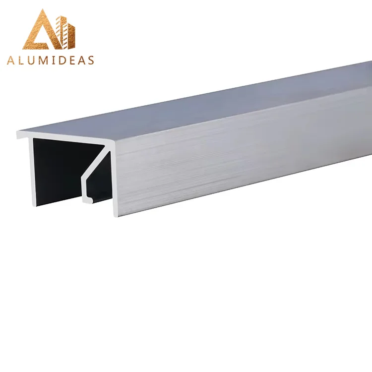 Powder coat aluminum rail profile for slide windows and door