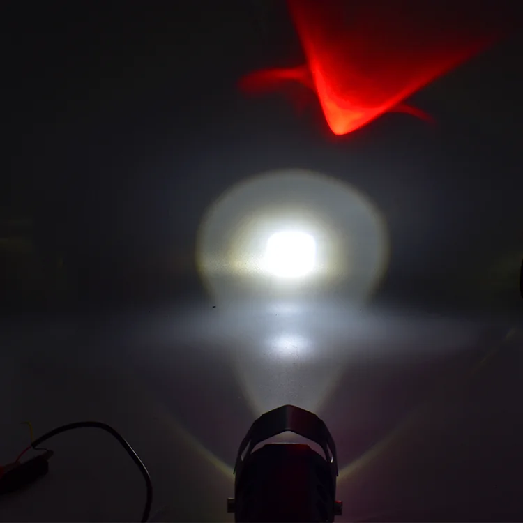 Direct wholesale led headlights for electric vehicles motorcycle modified U8 colorful wolverine waterproof spotlights headlights