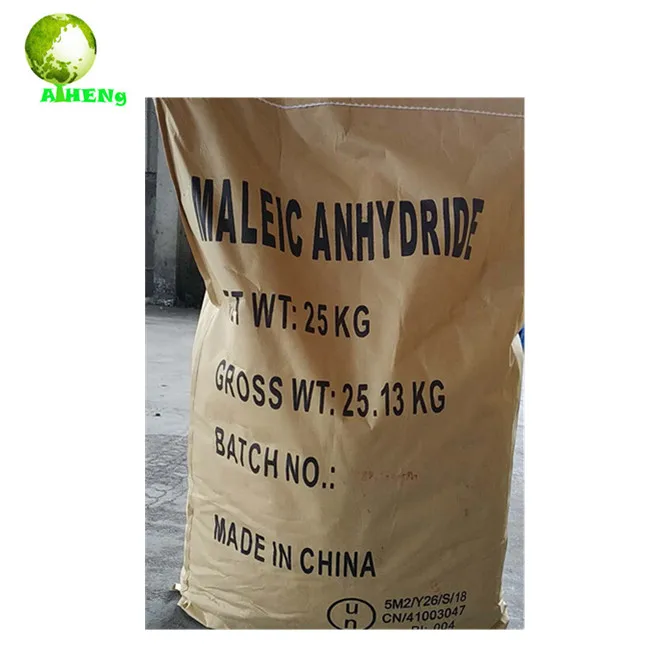 
China price for industrial grade 99.5%min maleic anhydride briquette 