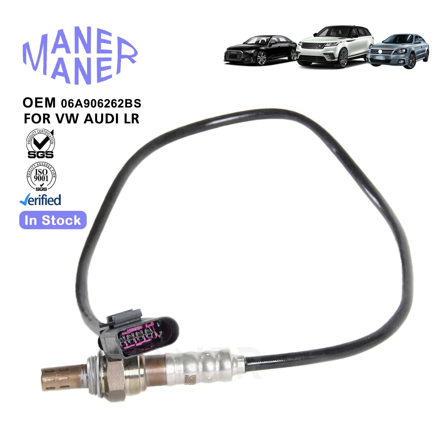 MANER Auto Electrical Systems 06A906262BS wholesale china factory Oxygen Sensor For Audi Volkswagen Skoda 1.6