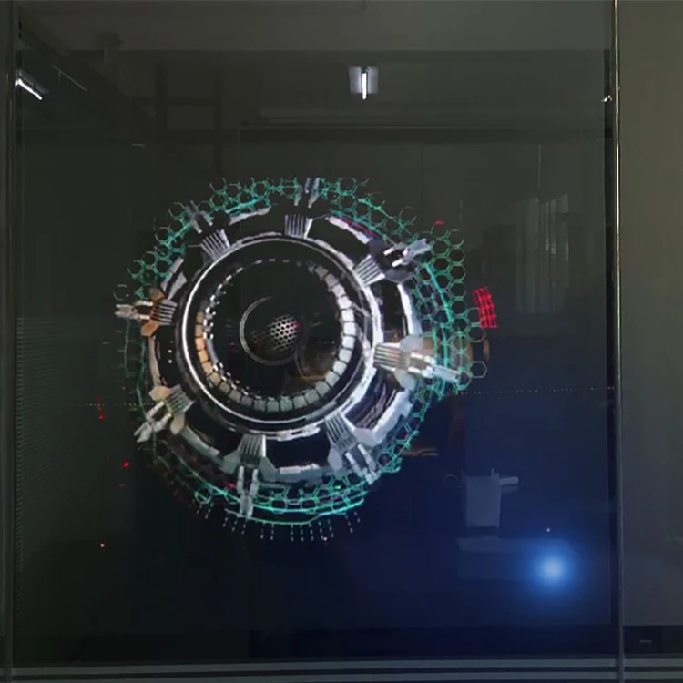 Daylight Window Display Rear Transparent Hologram Projector Screen For 3d Film Back Adhesive