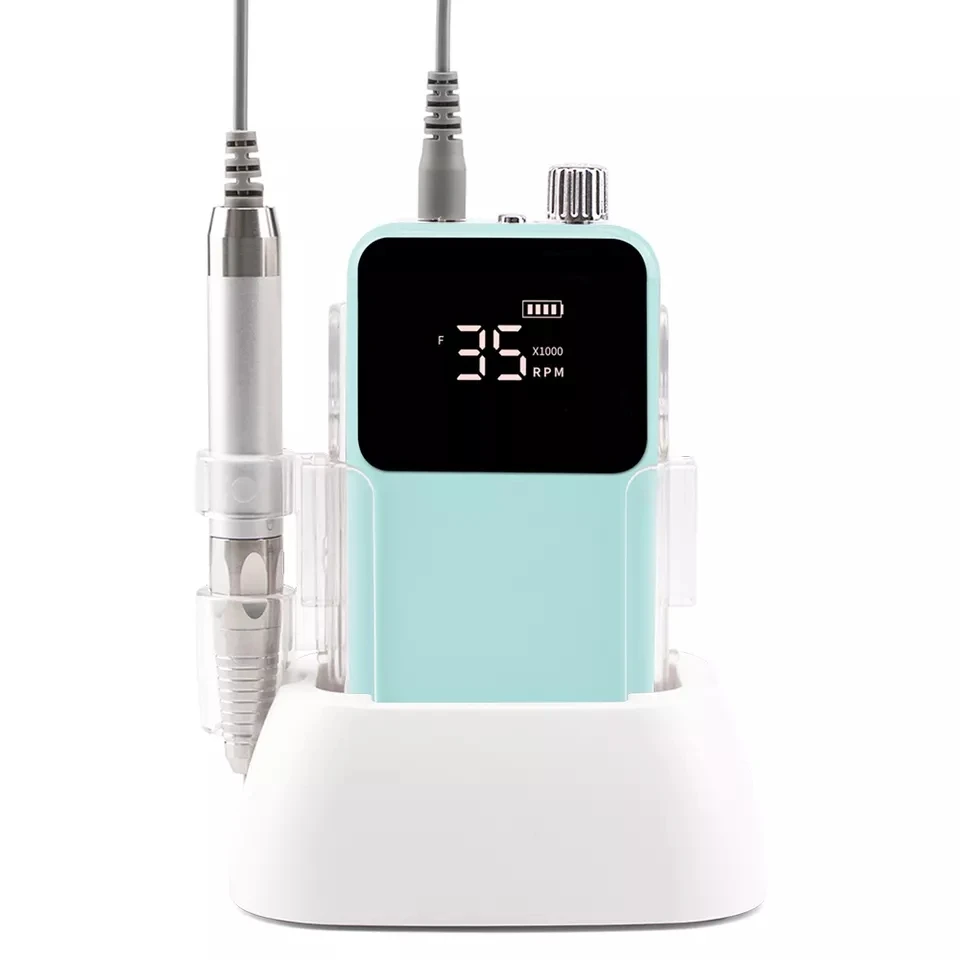 2024 New Innovative Professional Long Battery 35000RPM Cordless Portable Rechargeable Manicure Nail Drill Machine