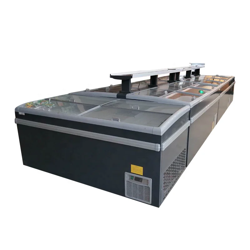 Морозильная камера для одиночной зоны супермаркета со стеклянным корпусом сохранения мяса в контролируемой холодной среде